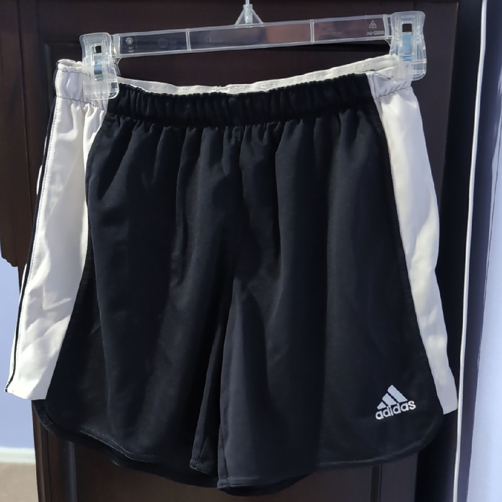 Adidas Women's Athletic Shorts in Black and White